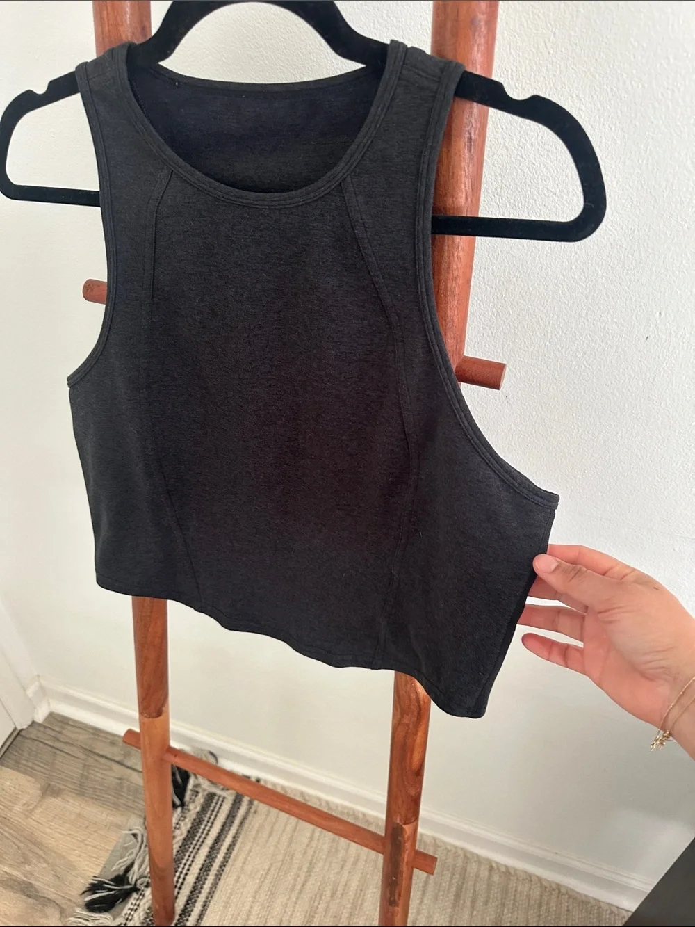 Lululemon Soft Sueded Crewneck Cropped Tank Top - Picture 4 of 7